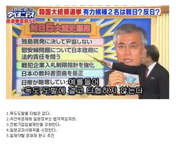 일본방송에서 분석한 문재인이 절대 대통령이 되면 안되는 이유 5가지 | 인스티즈