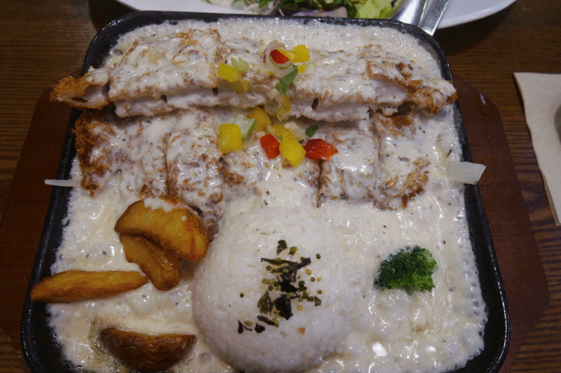 크림덕후! 까르보나라 돈가스 움짤 gif | 인스티즈