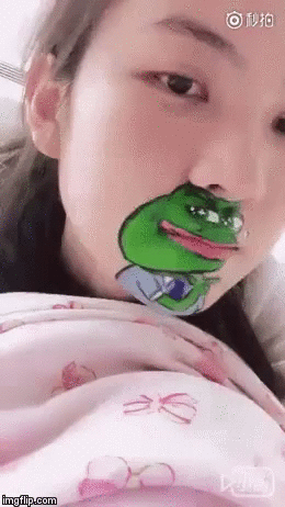 슬픈 개구리 페인팅녀.GIF | 인스티즈