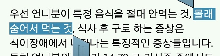 사람들이 잘 모르는 식이장애.jpg (숨어서 먹지마) | 인스티즈