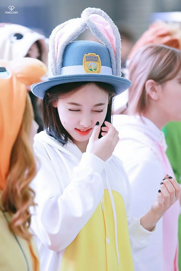 [트와이스] 혼자 앉아 있는 쭈구리 토끼 나연이(데이터주의) | 인스티즈