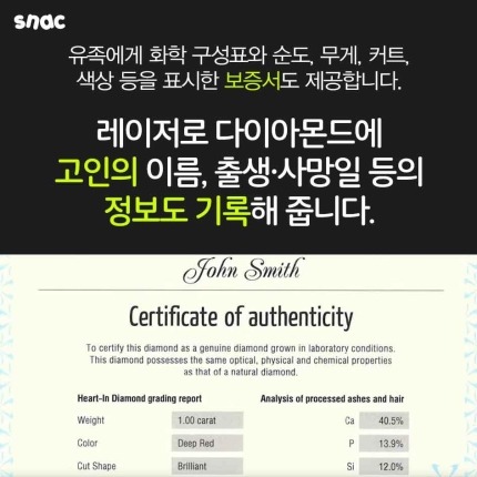  고인의 유골로 만든 다이아몬드 | 인스티즈