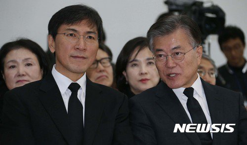 오늘자 문재인 안희정 투샷 jpg | 인스티즈