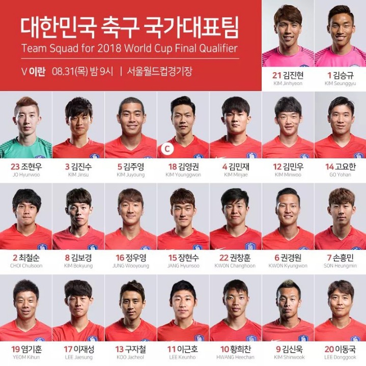  대표팀 배번.jpg | 인스티즈