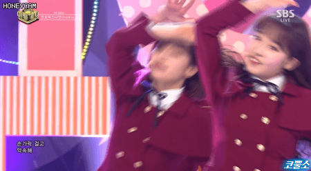 프로미스나인_인기가요.gif | 인스티즈