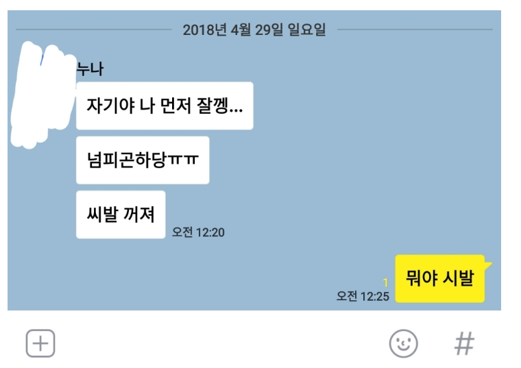 누나한테 이유없이 쌍욕먹은 동생 | 인스티즈