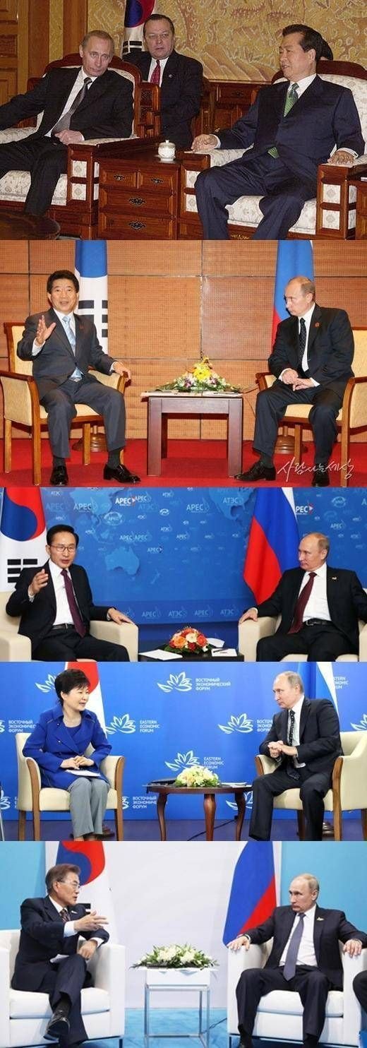 자신의 후임 대통령을 물끄러미 바라보는 푸틴 | 인스티즈