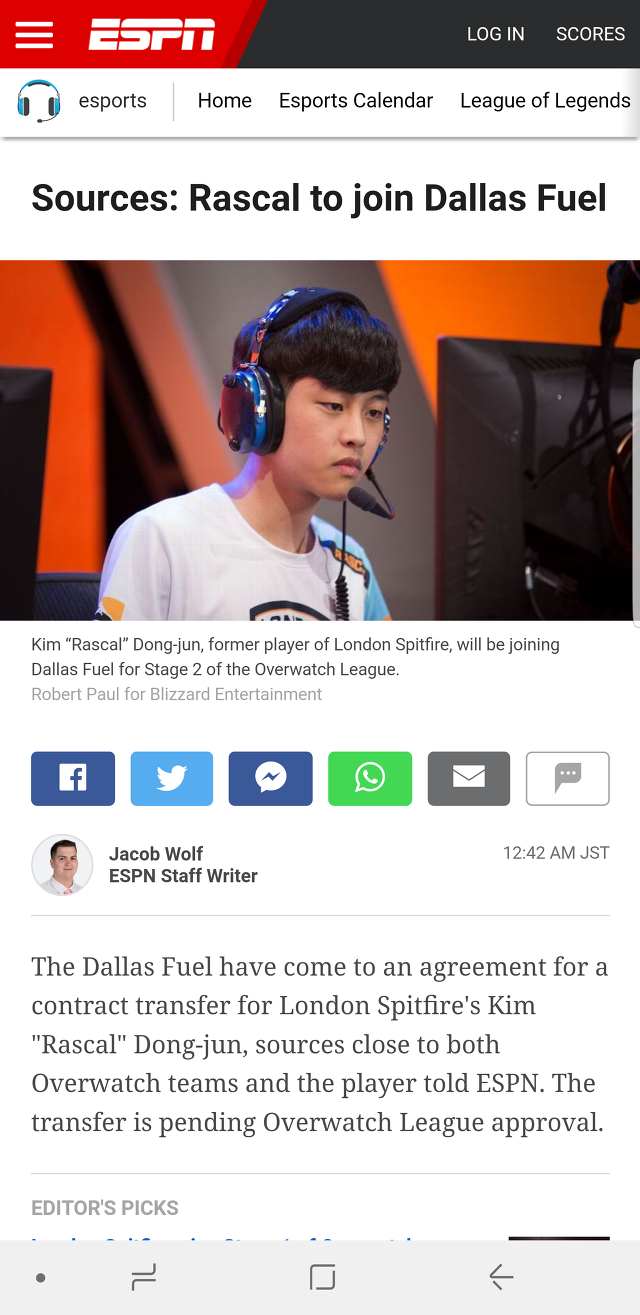 오버워치) OWL 각종 이적 루머외 오피셜들.news | 인스티즈