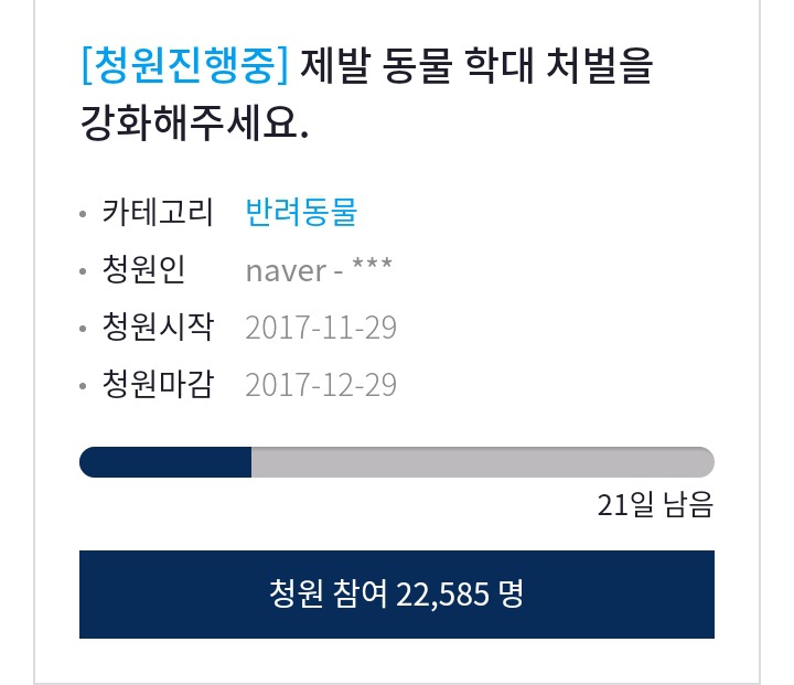 동물 학대 처벌 강화 청원에 한번씩만 동참 부탁해~ 어딘가에서 고통 받고 있을 아이들을 조금이라도 줄일 수 있는 청원이야!!!!!! | 인스티즈
