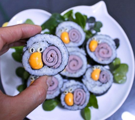 달팽이김밥 이미지