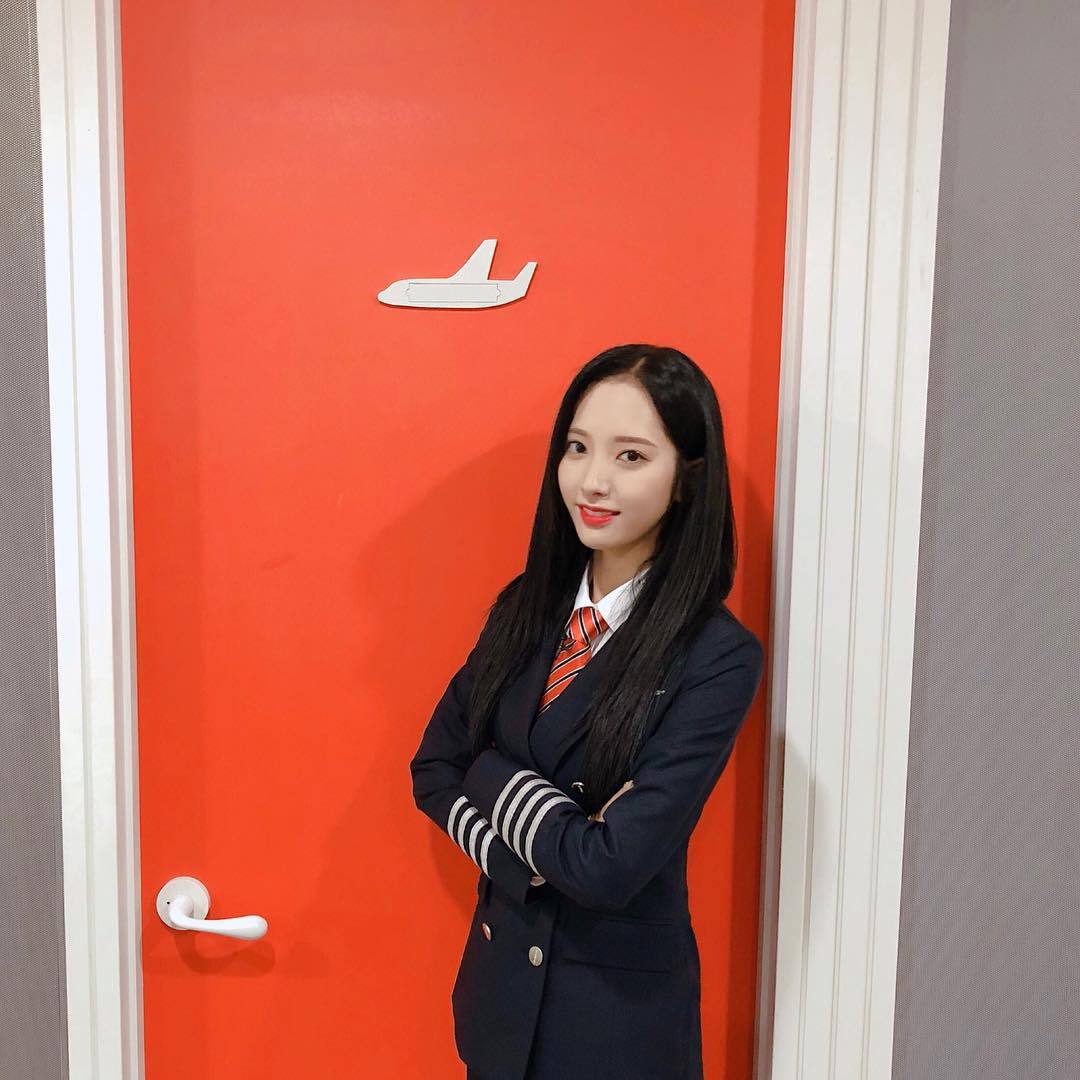 오늘자 우주소녀 보나 인스타그램(승무원뽀).jpg | 인스티즈
