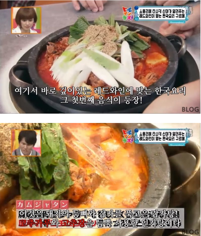 레드와인에 어울리는 한국 요리를 알려주는 일본 예능 방송 | 인스티즈