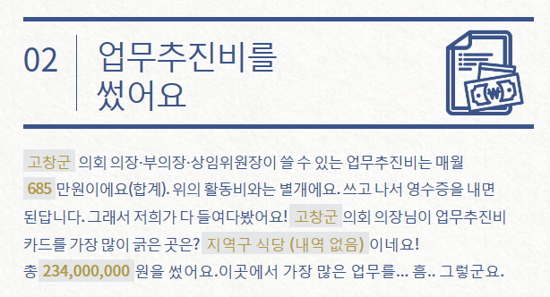 10명의 기초의원이 있는 의회에서 의회 의장이 쓴 업무추진비 ㄷㄷ | 인스티즈